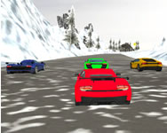 Snow fast hill track racing Forma 1 HTML5 játék